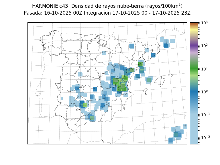 Algunos chubascos locales, acompañados ocasionalmente de tormenta en puntos de Andalucía entre hoy jueves y mañana viernes.