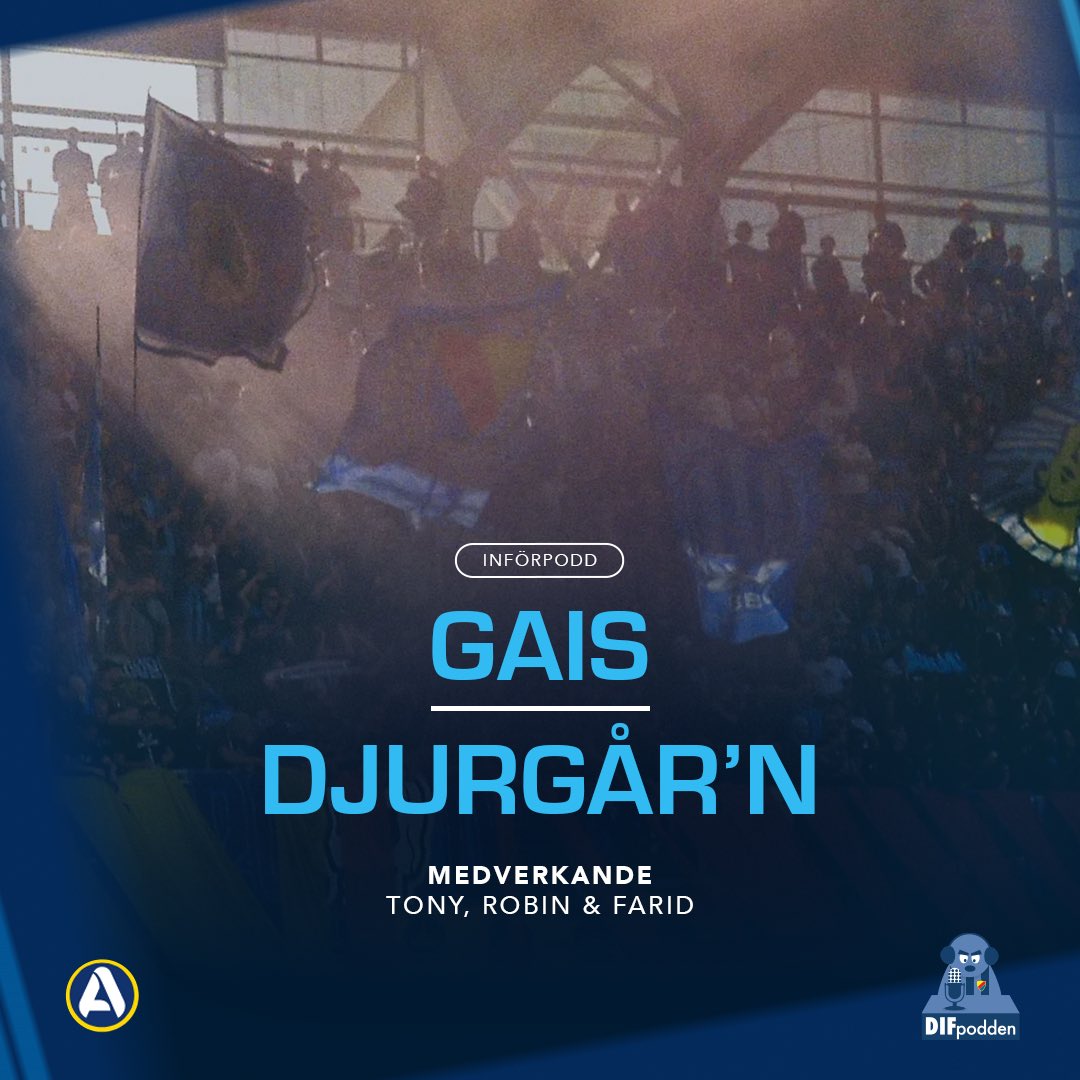 🎙️InförPodd finns att lyssna på.

Tuff bortamatch väntar, där tre mycket viktiga poäng står på spel och vi snackar upp inför matchen mot GAIS.

Hur startar vi? Theo/Ståhl? Stensson/Schüller? Ninõ/Fallenius/Ståhl/Okkels?
Tokmac/Okkels?

Vi ses i Göteborg!

🎧 Spotify och Patreon