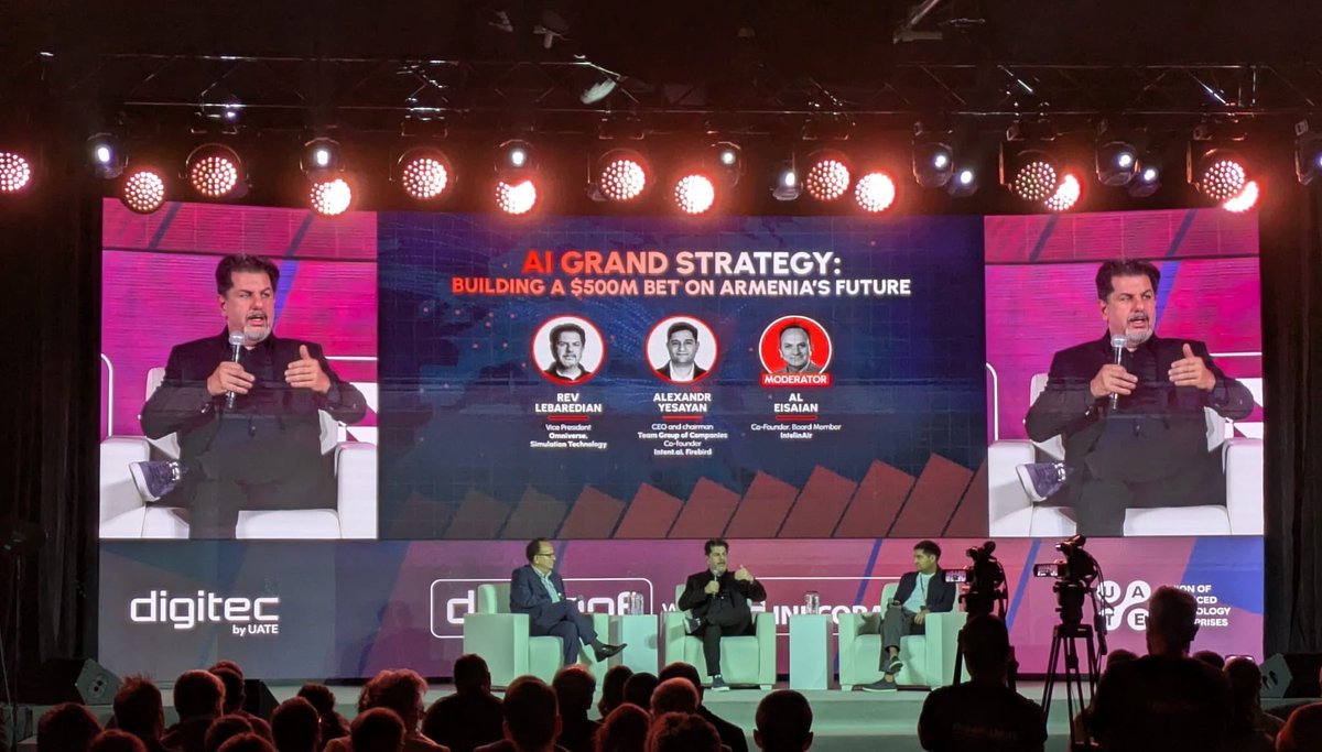 RJinbachian's tweet image. 🇫🇷🤝🇦🇲 Mission économique &amp;amp; tech France–Arménie | #DIGITEC2025
Fier de représenter le @MEDEF_DA renforcer les liens 🇫🇷🇦🇲 autour de l’IA, du capital-risque &amp;amp; de la cybersécurité.
 aux côtés de la délégation #ValenceRomansAgglo menée par @NicolasDaragon. Merci au @ICC_Armenia .