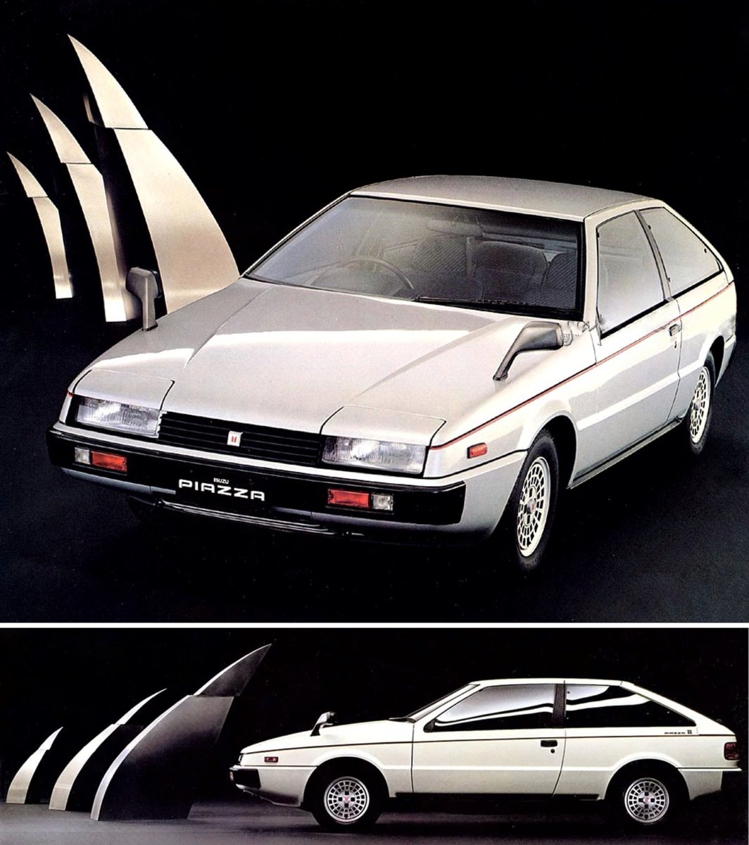 JapaneseIcons's tweet photo. It’s another #ThrowbackThursday, and here’s a look back at the Isuzu Piazza JR120 from 1981. Eighties heaven … 🤍

#IsuzuPiazza https://t.co/JnpzQToX5b