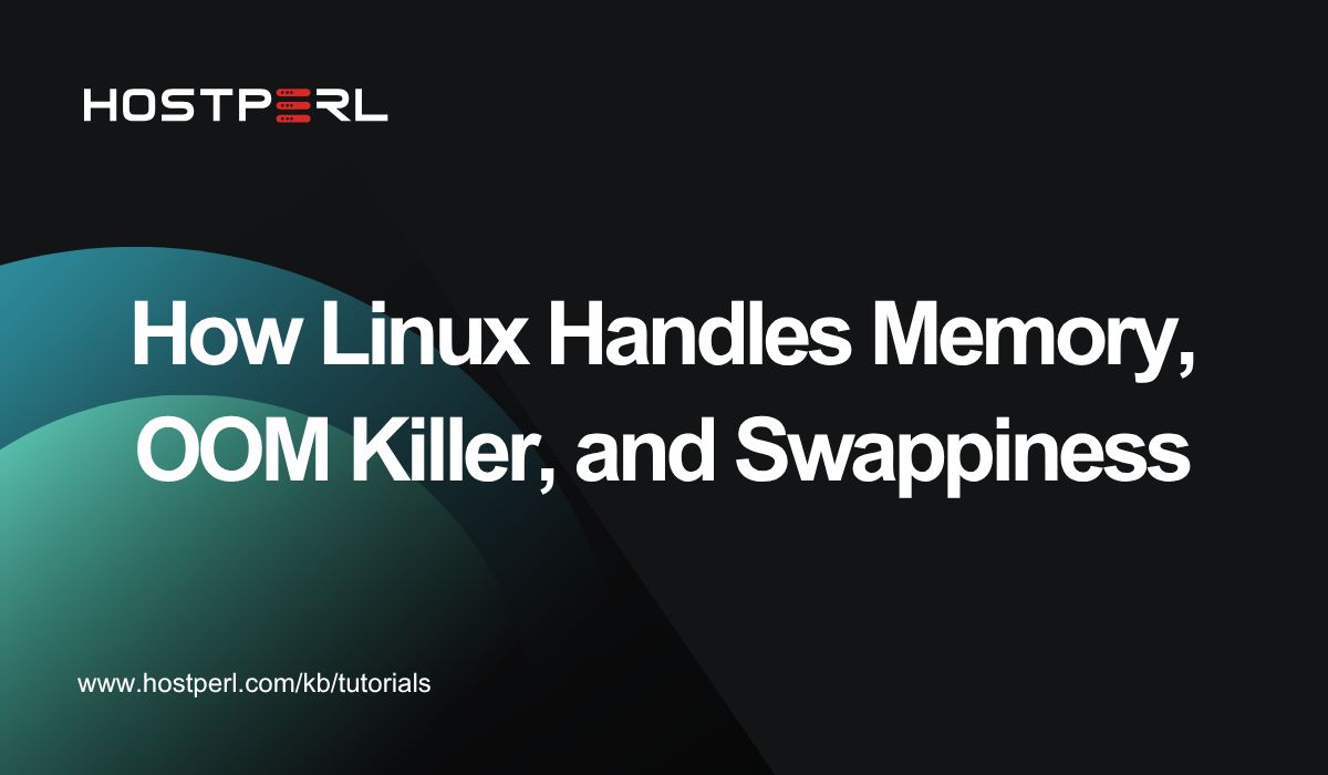 hostperlweb's tweet image. How Linux Handles Memory, OOM Killer, and Swappiness
hostperl.com/kb/tutorials/h…
#LinuxMemory #OOMKiller #Swappiness #LinuxPerformance #SysAdmin #LinuxKernel #ServerTuning #MemoryManagement #DevOps #TechExplained #Hostperl