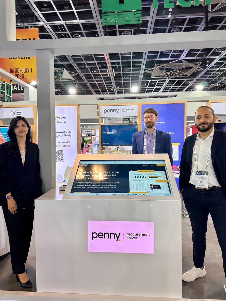 It’s an exciting week for the Penny Software team!
We’re proud to be present at two major events shaping the future of procurement and technology 

📍 GITEX Global, Dubai
📍 Saudi Procurement Conference, Riyadh

Come say hi, and let’s talk procurement