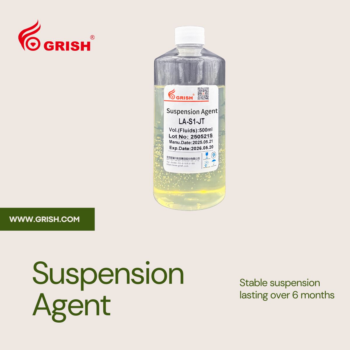 Bjgrish's tweet image. Unlock the full potential of your fine powders with GRISH Suspension Agent! 👏 

Available in water-based and oil-based formulations tailored to your needs ✅ 

Explore more and request your samples today: grish.com/product/suspen…

#GRISH #GrindingSolutions
