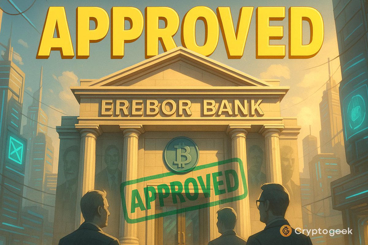 the_Cryptogeek's tweet image. Prelim regulator nod for Erebor Bank ✅
Backers: Peter Thiel, Palmer Luckey, Joe Lonsdale. Crypto-friendly banking creeps closer to tradfi gates 🏦
Real shift or headline pump?
#BTC #EreborBank #Regulation $BTC