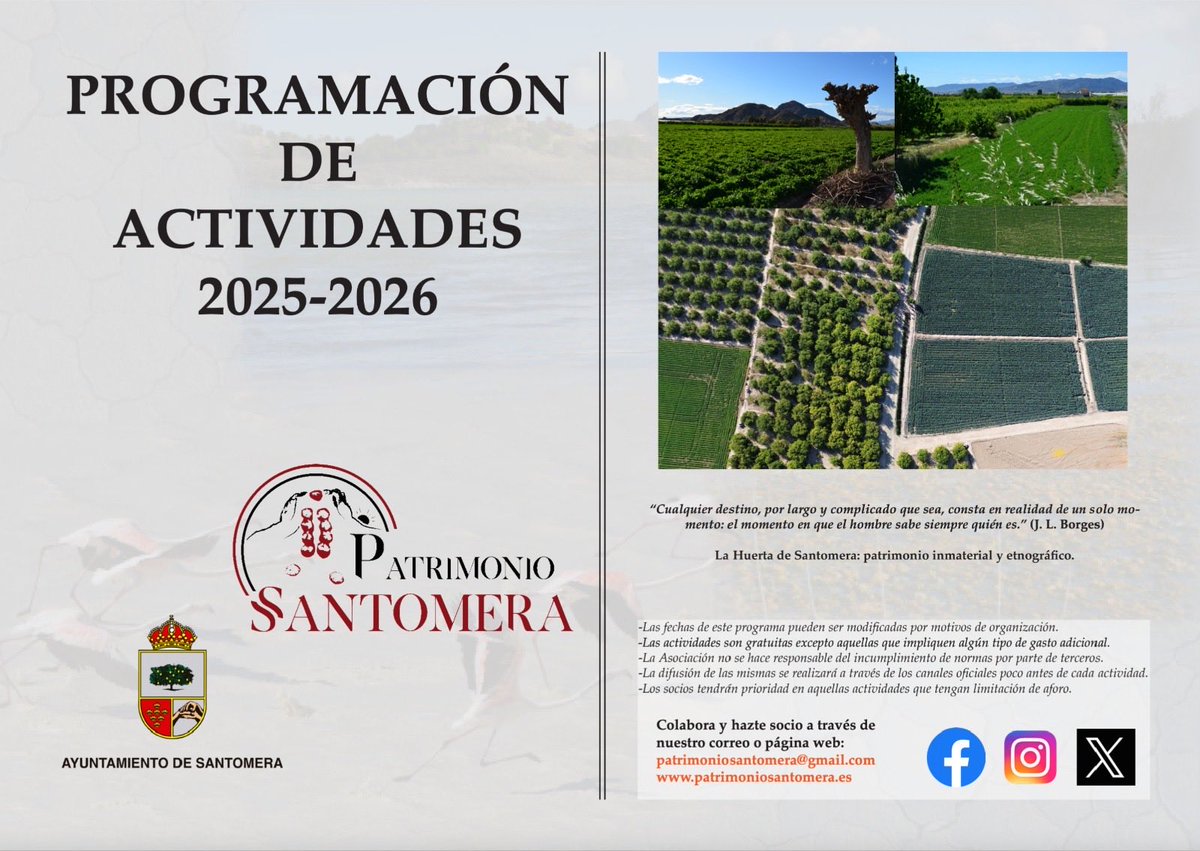 PSantomera's tweet image. ¡¡Ya tenemos el programa oficial para este año 2025-2026!!
Además de las actividades que venimos realizando, como cada año incorporaremos algunas novedades. 
Consulta nuestra web en la sección de actividades para más información:

patrimoniosantomera.es/asociacion/act…