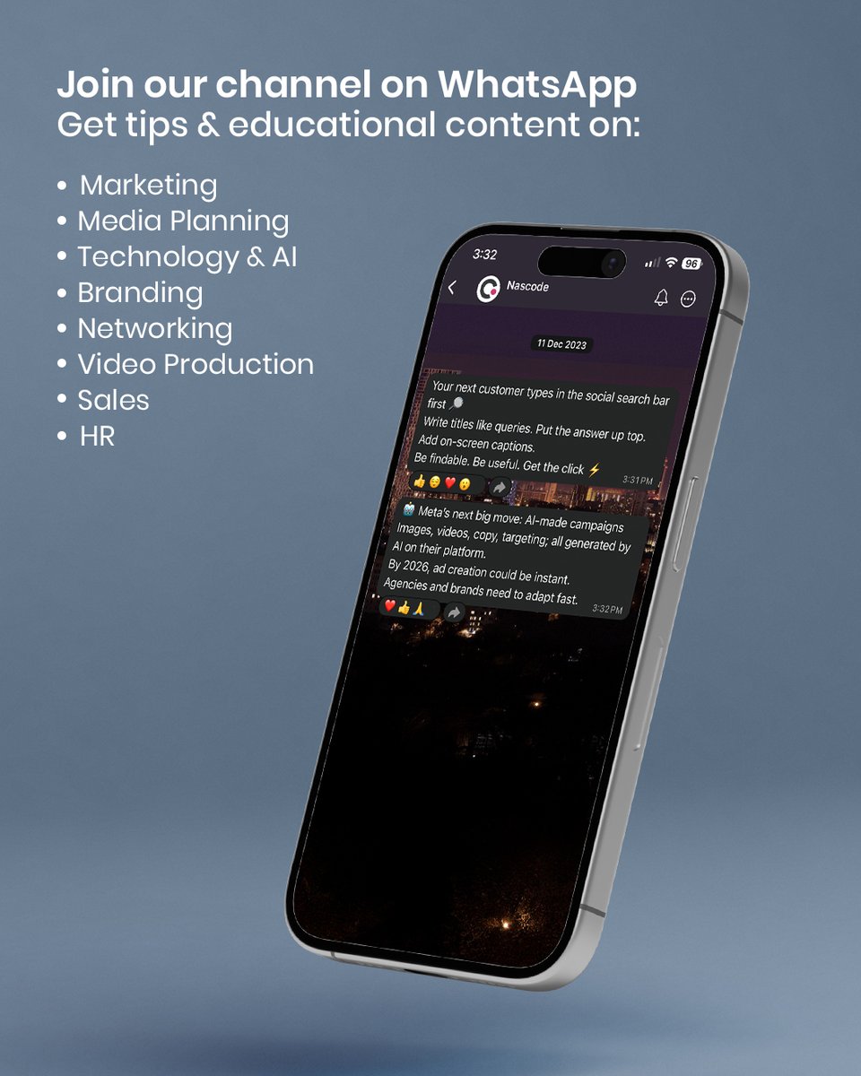 nas_code's tweet image. We’re live on WhatsApp! Get tips, educational content,
and our latest updates in one tap.

whatsapp.com/channel/0029Va…