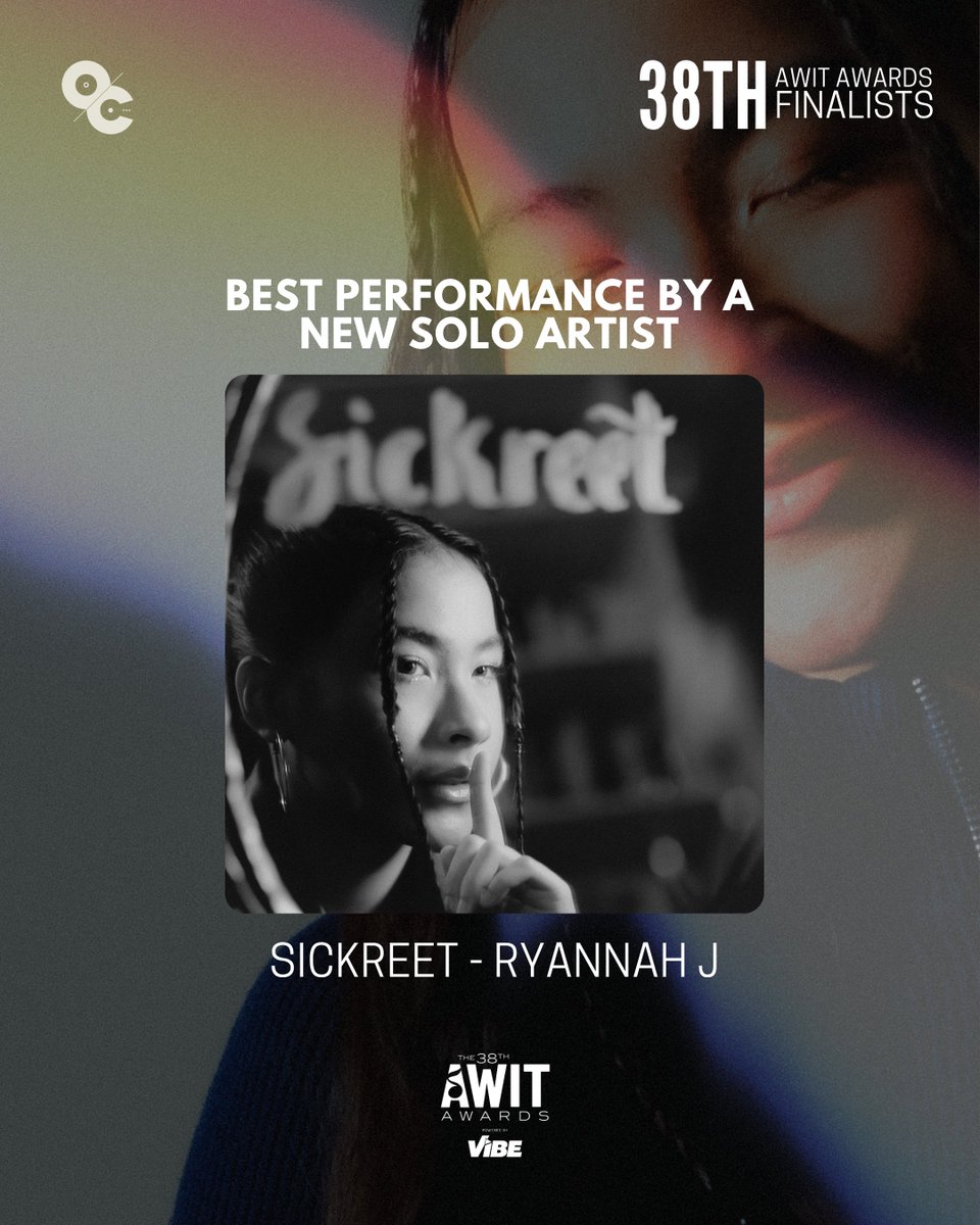 “Sickreet” takes Ryannah J to the #38thAwitAwards as a finalist for Best Performance By A New Solo Artist.