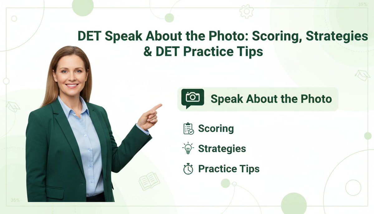 PracticeDET's tweet image. DET “Speak about the photo” = 20s prep + 90s response. Learn scoring criteria, strategies, and how DETPractice templates can boost your fluency &amp;amp; confidence. 📘 Full guide: [detpractice.com/det-guide-to-s…]
 #DuolingoEnglishTest #DET #SpeakAboutThePhoto #TestPrep #DETPractice
