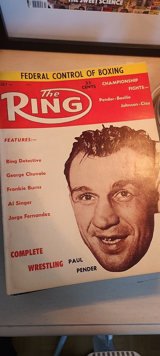 #MySportsMagazine 
<a href="/ringmagazine/">Ring Magazine</a> 
July 1964
Federal Contrôle of Boxing 
Features-
Ring Detective
George Chuvalo
Frankel Burns 
Al Singer &amp; Gorge Fernandez
Complete Wrestling 

#Boxing #Magazines