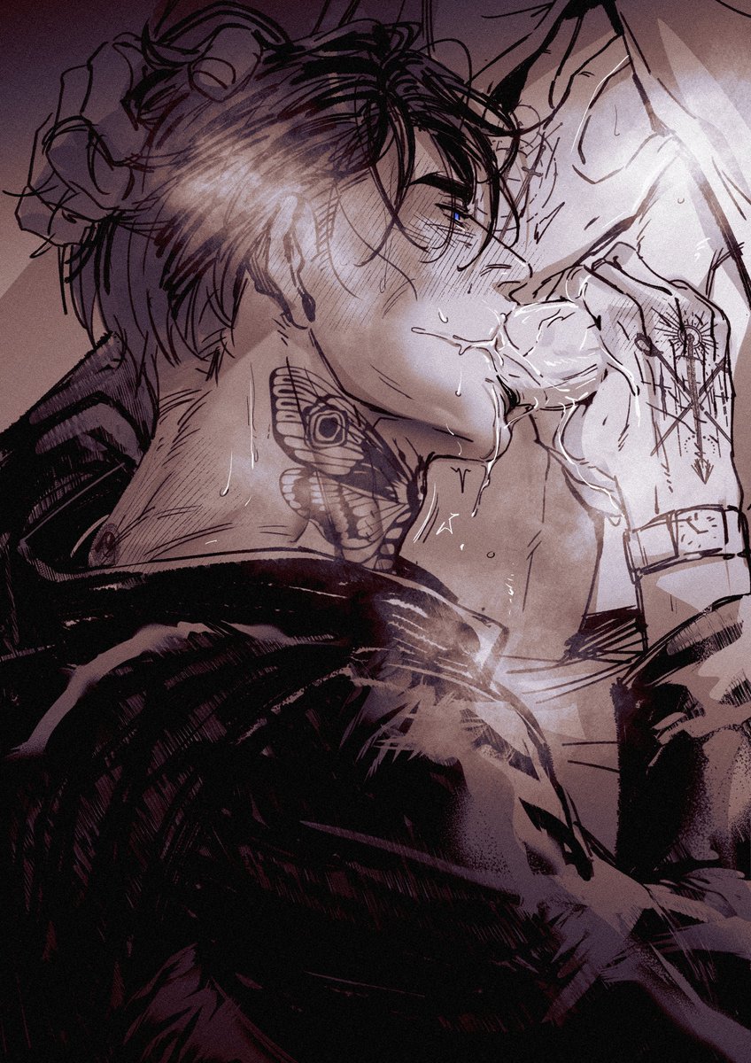 Earnestly sucking your dom as a love language #oc