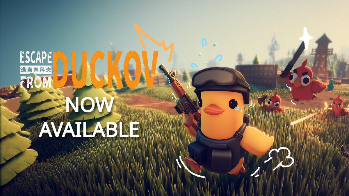 GameDuckov's tweet image. 🦆 ESCAPE FROM DUCKOV — NOW LIVE！🦆​​

🎮 Price: $17.99($15.83 12% off for first 2 weeks​​!)

🦆 Thank you, Ducklings — you built this with us.
🎁 To celebrate, we’re giving away ​​3 FREE game keys​​ to lucky winners!

​​How to enter:​​
✅ ​​Follow​​ 
🔁 ​​Repost this Tweet…