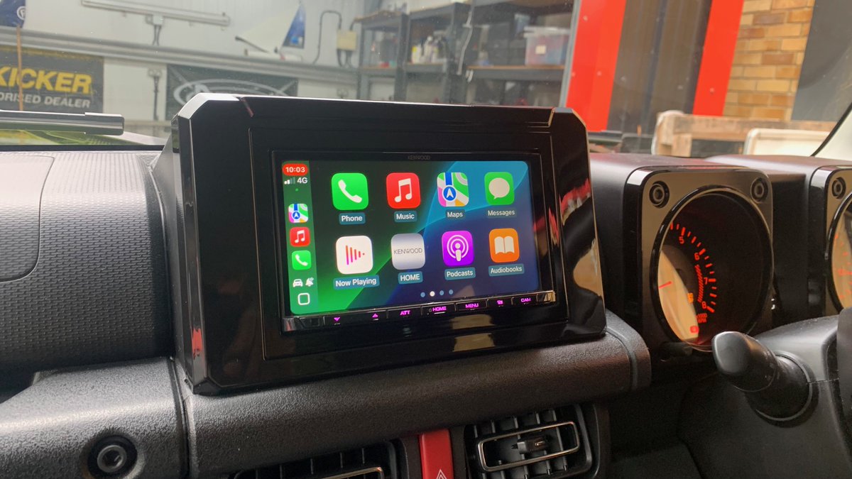 dynamic_audio's tweet image. Suzuki Jimny 2018 Fully Upgraded! 

We’ve upgraded this @SuzukiCarsUK Jimny (2018) with a @Kenwood_UK DMX8021DABS head unit for crystal-clear sound, @Connects2 CTKSZ13 fitting kit for a seamless install, and camera retention lead to keep the factory camera working perfectly!