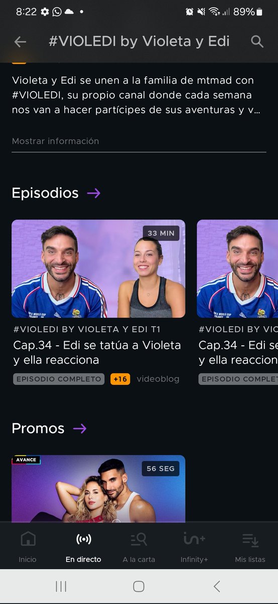 Soy a la única que le sale el capítulo de la semana pasada dos veces? #ViolediMTMAD35