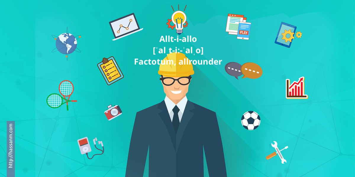 SpeakSwedish's tweet photo. #Swedish word of the day: #Allt-i-allo (#factotum, #allrounder) is used for people with a lot on their plate but without a specific job title.
#alltiallo https://t.co/DFtgAIMco3