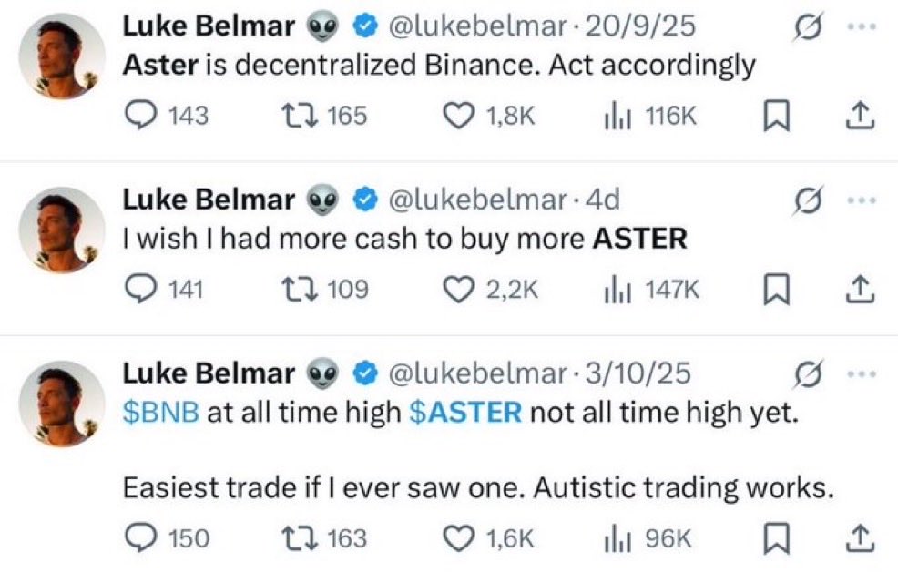 Daliousss's tweet image. from “BUY BUY ASTER” to “BYE BYE BINANCE”  

@cz_binance apparently $20k is all it takes to turn a fan into a hater 😂