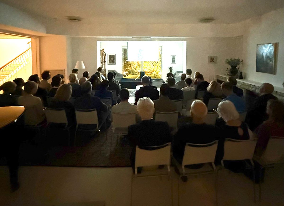„The Sea“, winner of the Ophir Award and Israel‘s candidate for the Oscars, left a deep impression on me and many diplomatic colleagues at last night‘s screening at our home. Good luck to director and writer Shai Carmeli Pollak with this gentle and humane film.