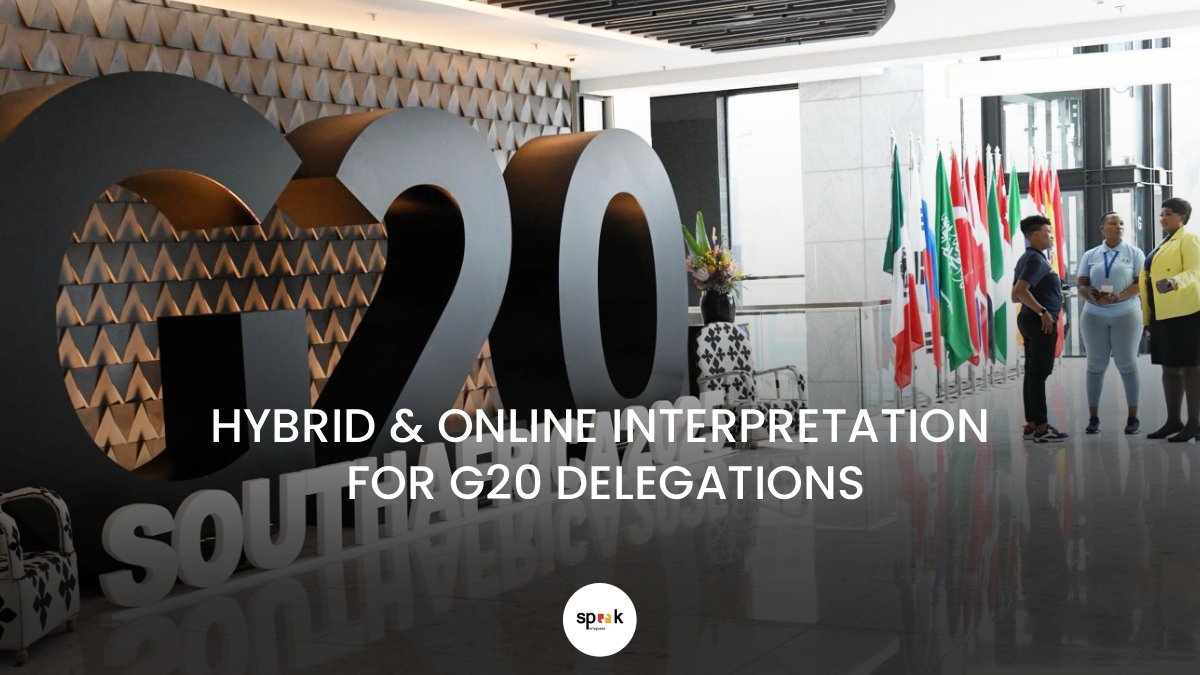 speakportuguesa's tweet image. Real-time understanding at the #G20Summit 
Speaking Portuguese offers Certified Hybrid &amp;amp; Online Interpretation - fast, accurate, and professional.
#HybridInterpretation #ExpressService #sstvi #ProfessionalService #WONDERING