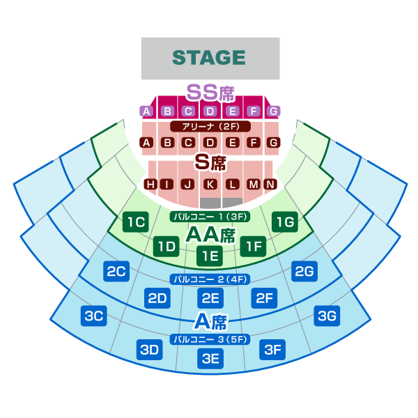 ①机本体メメモリ ライブ座席についてのご案内】 「メメントモリ 1st Live ～The Singing