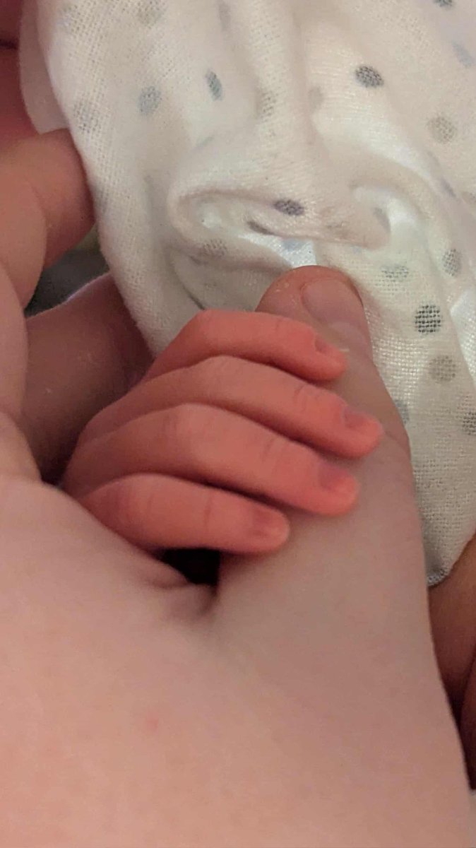 Small update coz been a bit. Baby and mum doing well, sleep is no longer a concept we understand. Citizencon looked great and can't wait to chat about it. Lastly I keep watching <a href="/playriftbound/">Riftbound</a> content and am so hyped for this TCG.
Pic is bubs tiny ahh hands