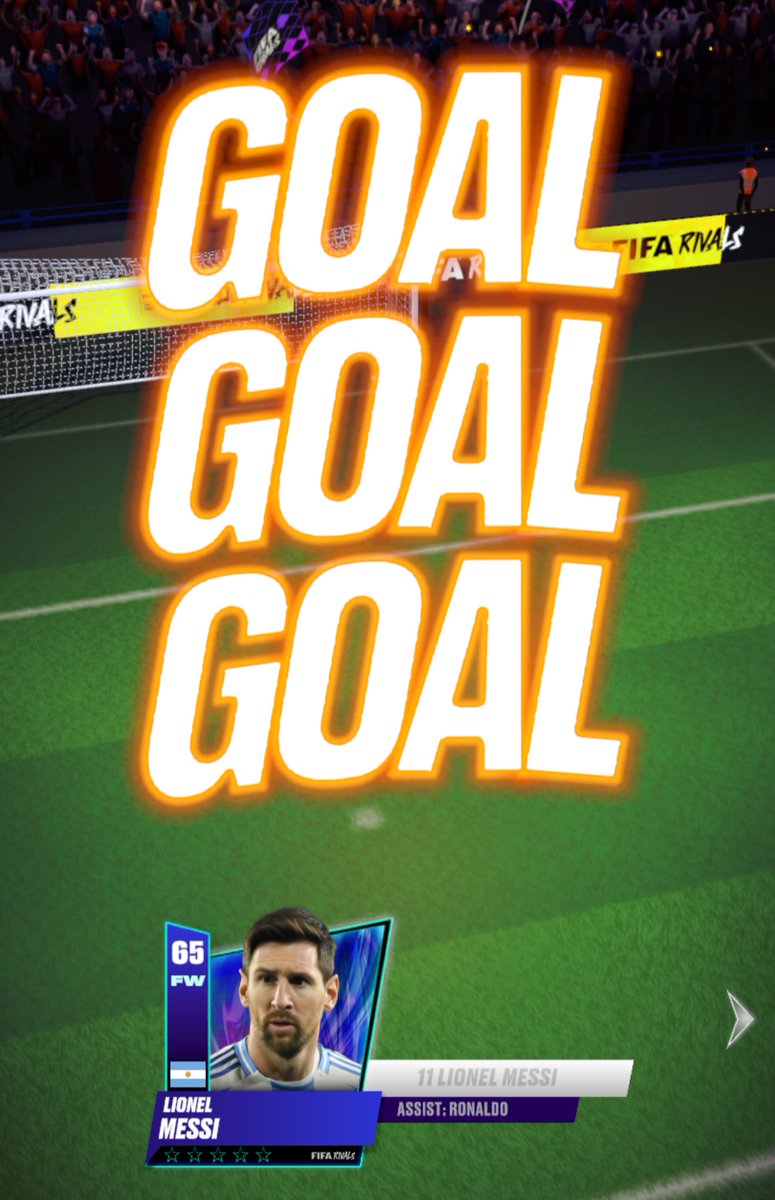 1st match in the new team. 2 goals. MOTM! #GOAT himself! Incredible signing! Messi style ⚽ 🇦🇷

And check the assist 😎

<a href="/FIFARivals/">FIFA Rivals</a> rocks! 👊