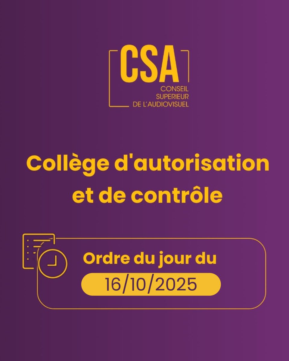CSA-Conseil supérieur de l'audiovisuel tweet media