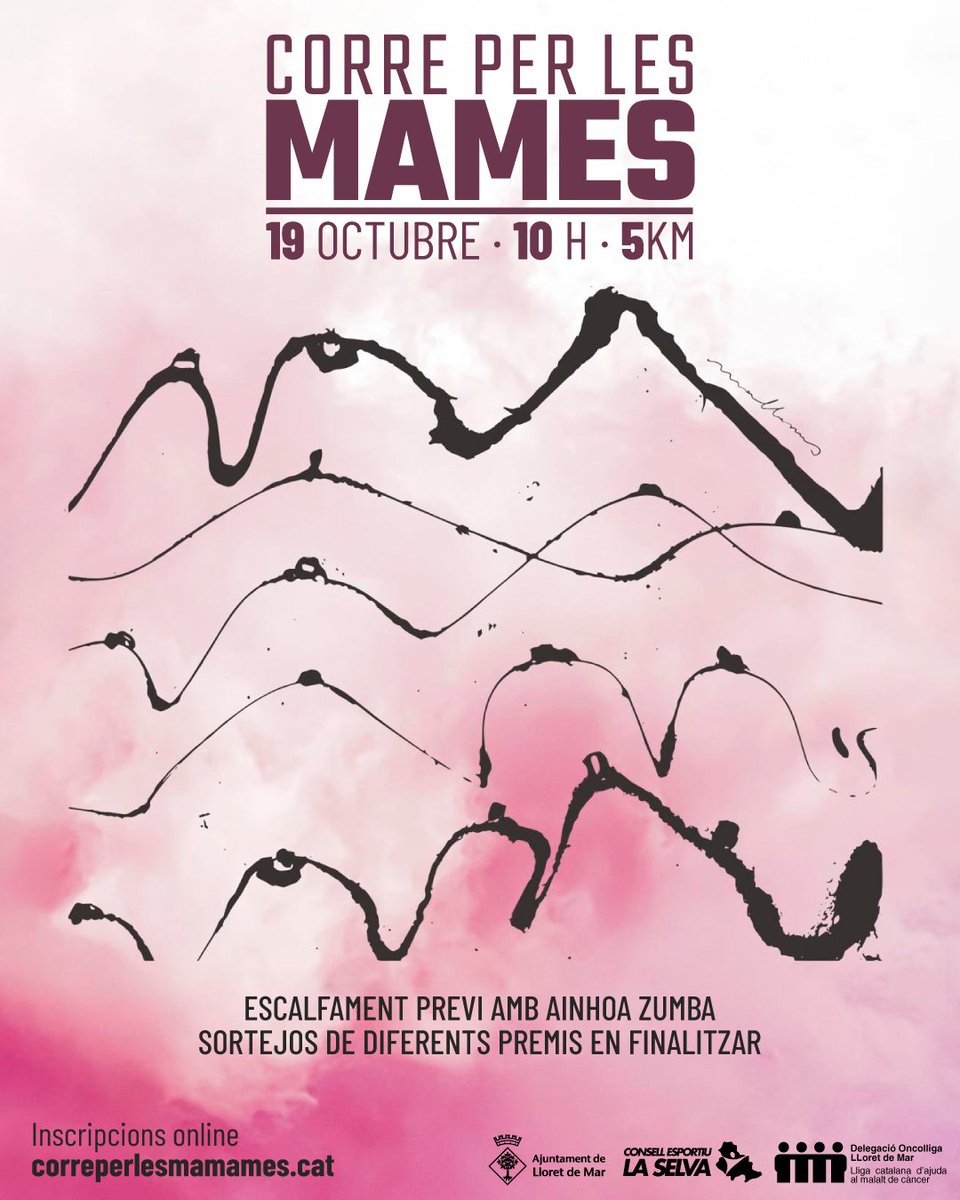 💓 Aquest diumenge Corre per les mames. 
🗓 A les 10h del matí amb una distància de 5km. 
📍Sortida Plaça Domènec Moner i Basart. 
🏃🏽‍♀️ Escalfament amb Ainhoa Zumba. 
👉🏻 Inscripcions online a correperlesmames.cat o el mateix dia. 

#LloretDeMar #MyLloret #SomMoltDeLloret