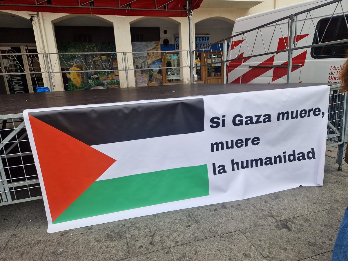CcooUbu's tweet photo. #StopGenocidio Ayer fue otro día reivindicativo para que se cumplan los DDHH y no impere la ley del más fuerte. Todo nuestro apoyo a #PalestinaLibre https://t.co/pJIuVzX1hx