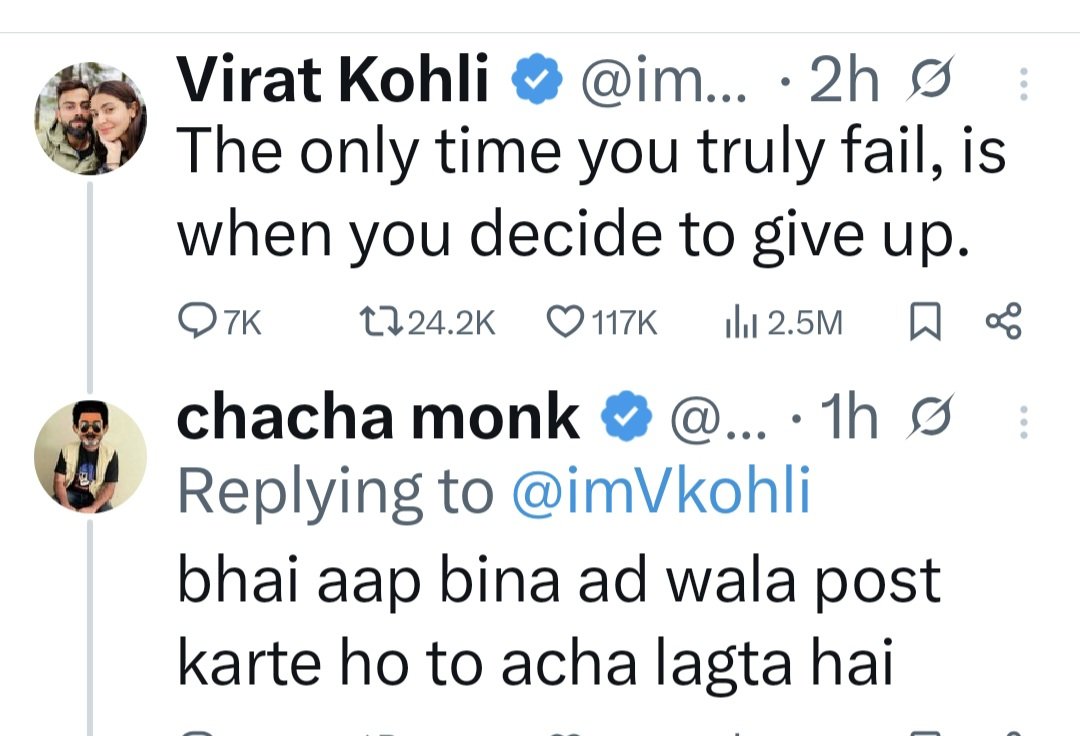 oldschoolmonk's tweet photo. Arey Kohli saab 😕 https://t.co/3FnWTyDxs0