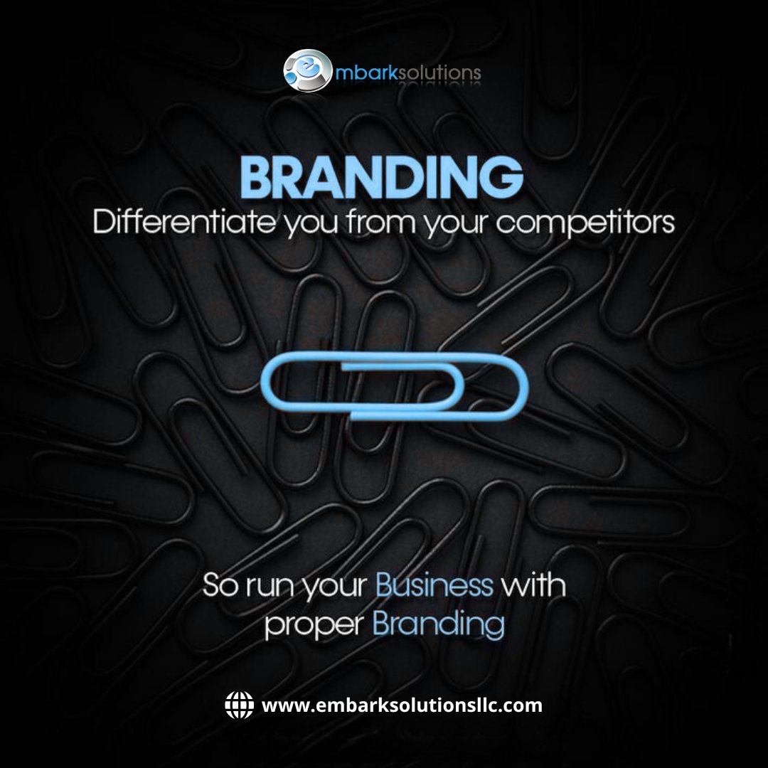 embarksolution's tweet image. Stand out from the crowd! Branding sets you apart from competitors, building a unique identity that customers LOVE! Run your biz with bold branding! Ready to shine?
Visit us at: Visit: embarksolutionsllc.com or Call: +1 (860) 772-9513
#BrandingPower #StandOut