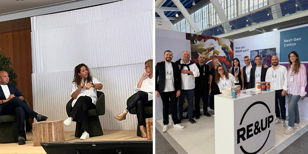 techtextoday's tweet image. RE&amp;amp;UP showcases circular textile innovations at Textile Exchange 2025, joining H&amp;amp;M and Circle-8 to advance textile-to-textile recycling and sustainable systems.

Read More: technicaltextiles.in/reup-advances-…

#REUP #TextileExchange2025 #CircularTextiles #Sustainability #RecyclingInnovation