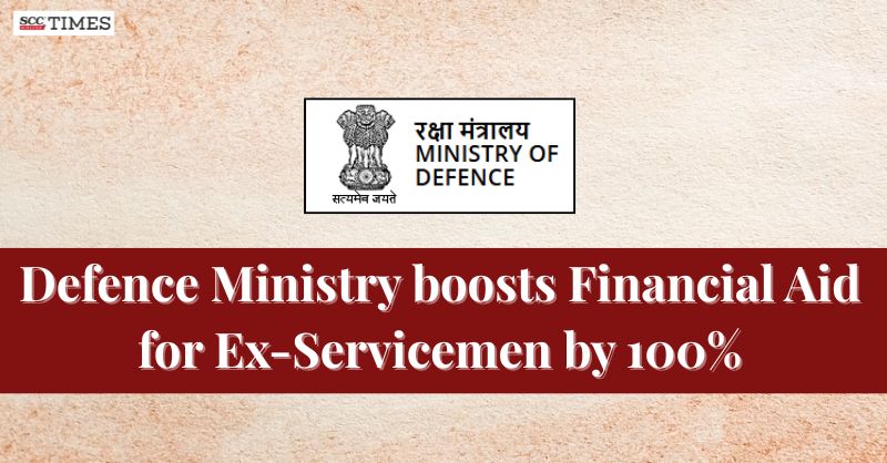 scconline_'s tweet photo. Defence Ministry boosts Financial Aid for Ex-Servicemen by 100%

#AFFDF #ArmedFlagDayFund #DepartmentofExServicemenWelfare #ESM #DefenceMinistry #exservicemen #KendriyaSainikBoard #RakshaMantriExServicemenWelfareFund #scconline #SCC #legalnews #legalknowledge #scctimes #legalblog