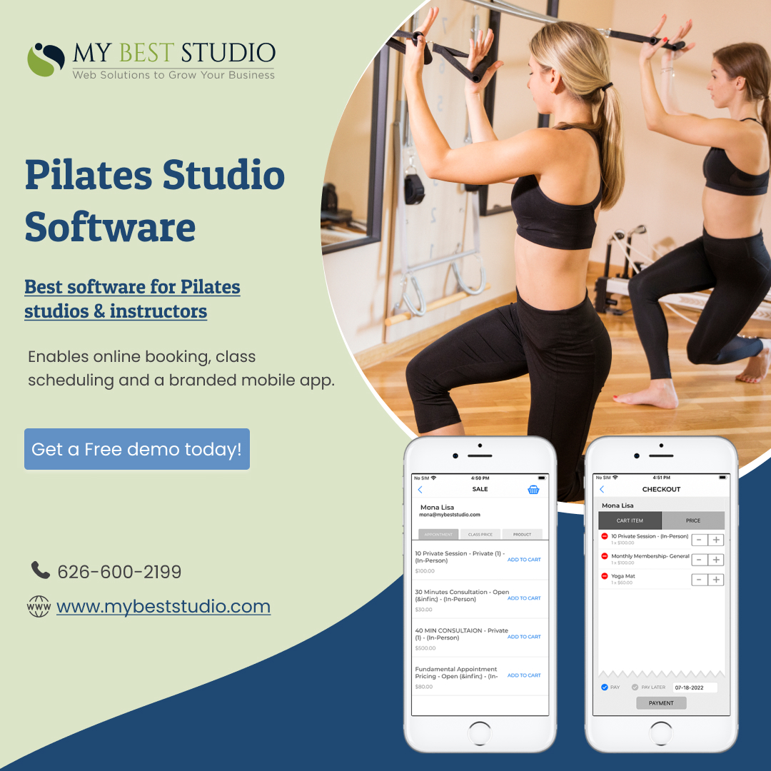 mybeststudio's tweet photo. Best pilates studio software for managing studio clients and reports.
My Best Studio is a platform for studios, gyms, clubs, and schools.
A branded mobile app.
Book a free demo!
More at: https://t.co/ALwSxWZ6ms
Call: 626-600-2199
#pilatesstudiosoftware
#fitness
#mobileapp https://t.co/o3XhrAO2va