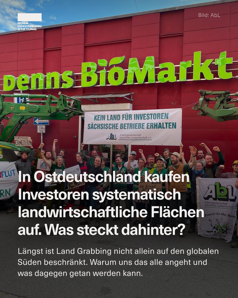 Es ist skandalös: Ein Investor kauft kritische Infrastruktur in Ostdeutschland und wird Millionen an EU-Agrarsubventionen kassieren. Währenddessen schließen täglich zehn landwirtschaftliche Betriebe. #Welternährungstag

Was steckt dahinter? 👉 rosalux.de/news/id/53855