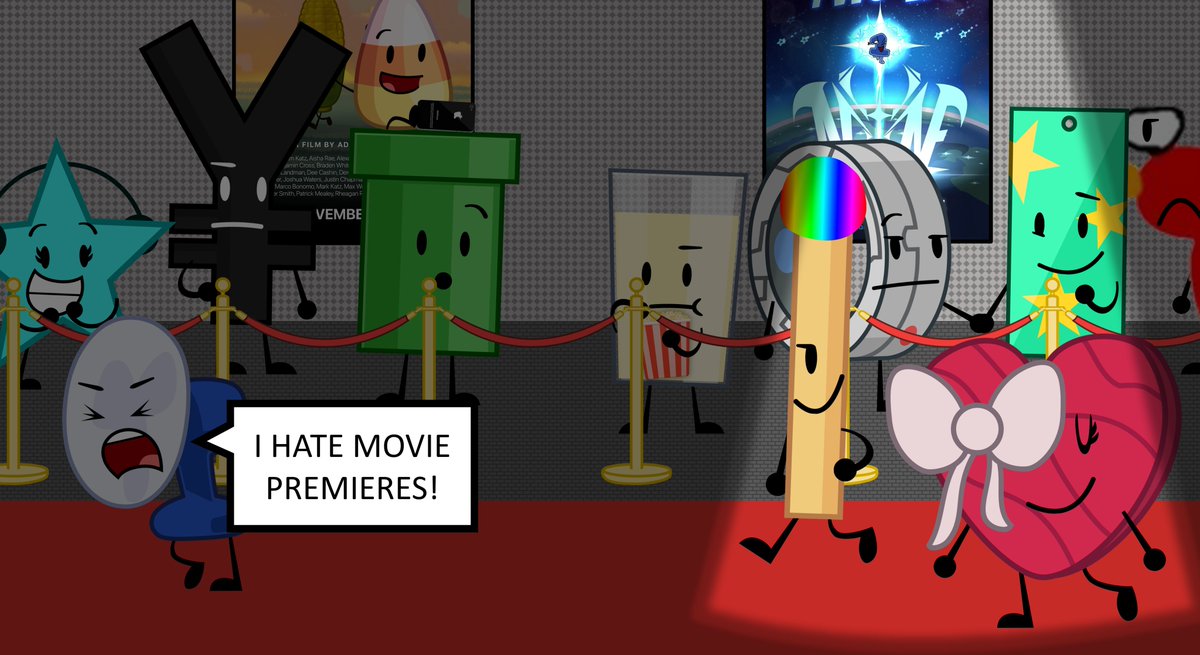 TardistheTardis's tweet image. The TTR cast attends the TPOT 20 red carpet!
just a little something i cooked up to celebrate bfdi in theaters lol