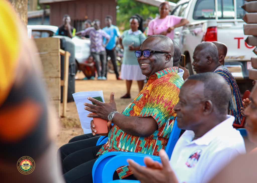 KwesiAgbenyo's tweet photo. Yesterday, I had the honor of fulfilling my promise to support our young students across the Constituency.

In all, 135 students benefited from my Educational Support Initiative, each receiving a mattress, chop box, sandals, maths sets and an envelope containing cash support to aid their transition into Senior High School.

It is heartwarming to note that, even though this is the first time ever children from our district have received such comprehensive educational support, yet, it shall not be the last. 

Education remains the surest path to empowerment and development, and I shall continue to support these young ones to reach the peak of it.