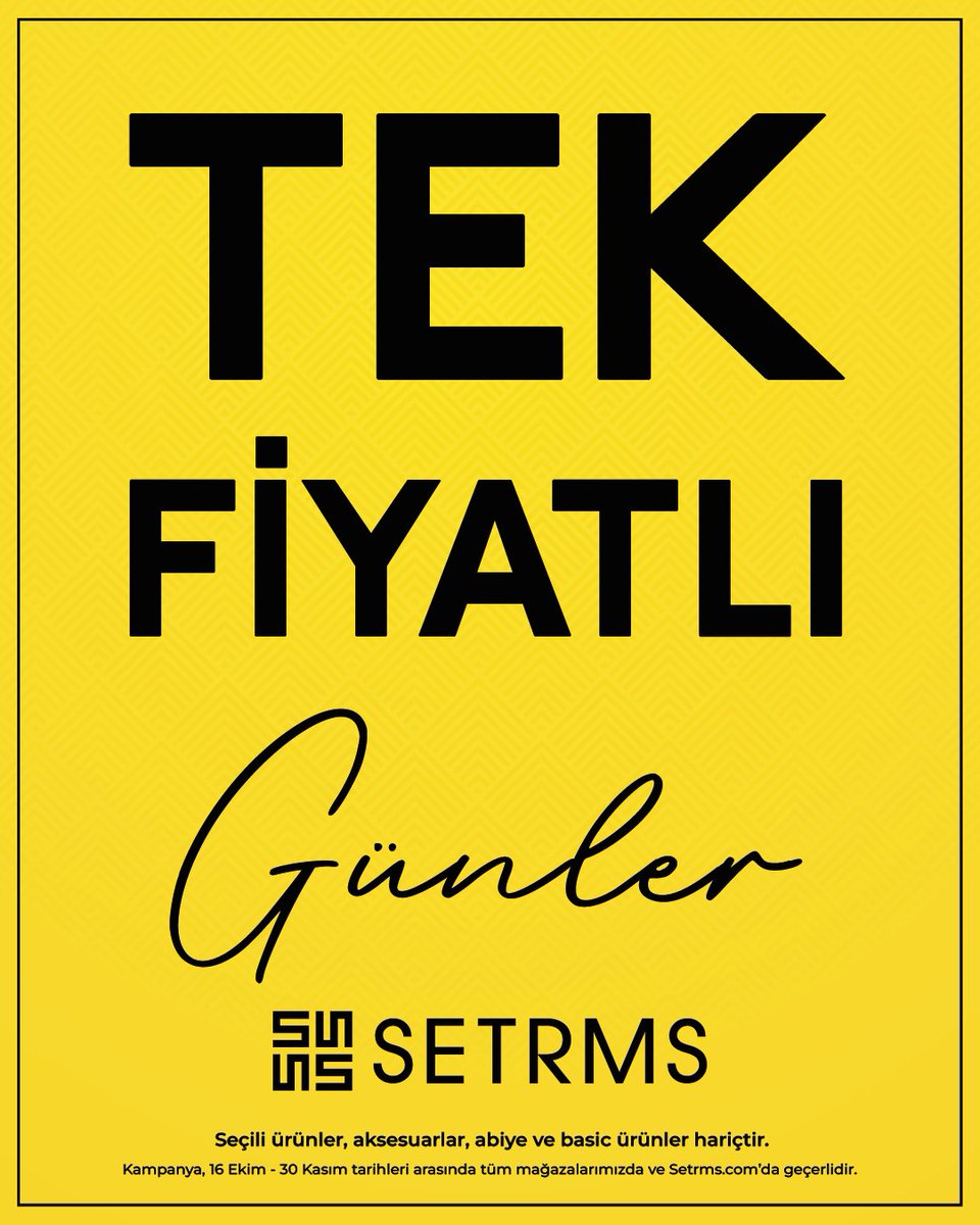 setrmsgiyim's tweet image. SEZONU KAPATIYORUZ!
İlkbahar Yaz Ürünlerinde Tek Fiyatlı Günler başladı!
📍Stoklarla sınırlı bu kampanyayı kaçırmamak için Setrms mağazaları ve Setrms.com’a davetlisiniz.