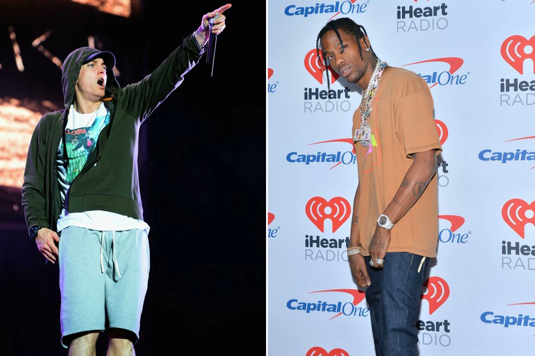 jammasterdave11's tweet photo. Travis Scott has surpassed Eminem as the second most streamed MC of all time on Spotify. https://t.co/sTc4DvvmU4