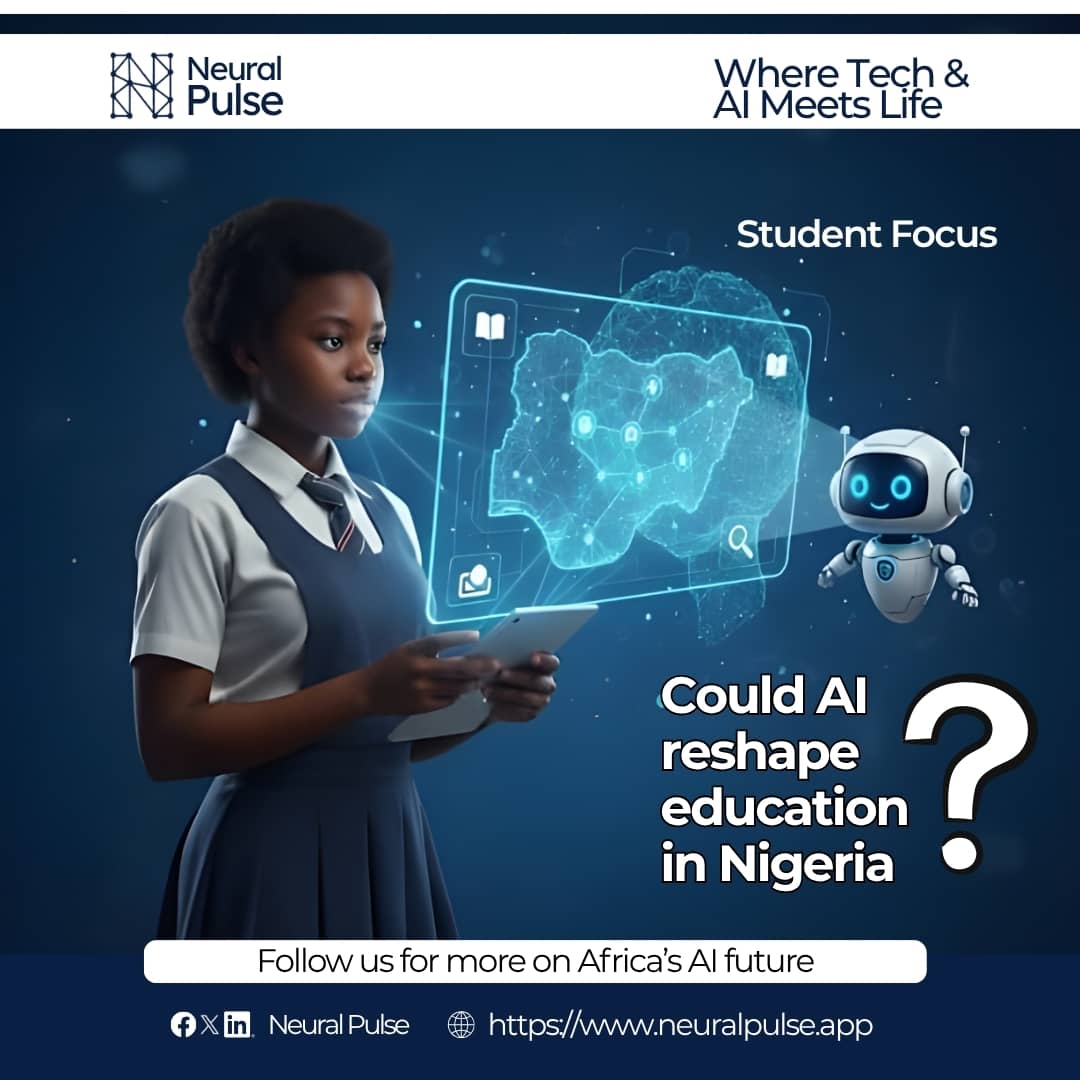 neural_pulse_ai's tweet image. Africa&apos;s AI future starts with our students.
For Nigeria&apos;s brilliant youth, this unlocks national potential.

AI can revolutionize education, moving past one-size-fits-all to offer truly personalized learning.

What&apos;s the 1st step Nigeria must take? Share your thoughts 👇