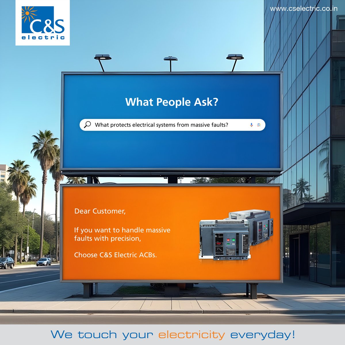 cselectricltd's tweet image. High power demands precise protection.

C&amp;amp;S Air Circuit Breakers are built for high-performance fault control, reliability, and safe switching — even in the most demanding environments.

#CSElectric #AirCircuitBreaker #PowerProtection #HeavyDutySwitchgear