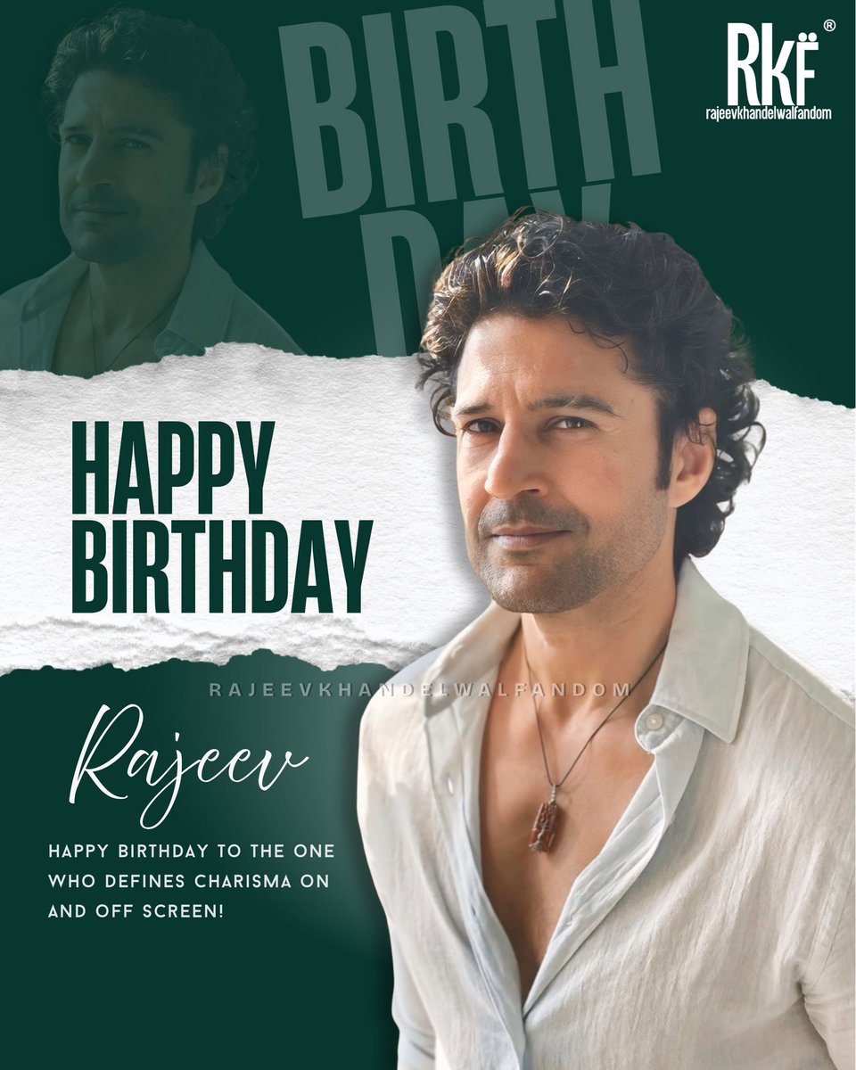RKzFandom's tweet photo. From every heart that he’s touched 💕
Wishing the ever-charming @RK1610IsMe a super special birthday! 🎂✨

#HappyBirthdayRajeevKhandelwal https://t.co/iRGV4zN8yj