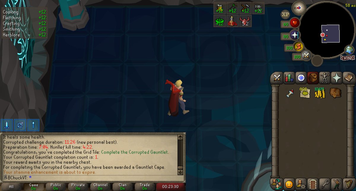 BChuckVT's tweet image. Corrupted Gauntlet completion on the first day of Gridmaster

not too bad if I say so myself 

#osrs #gridmaster