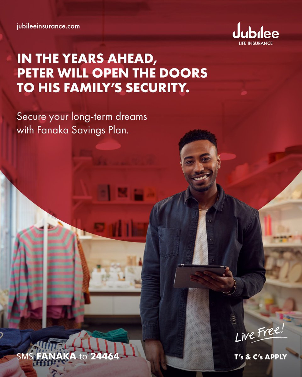 With Fanaka, every contribution safeguards your family and builds the foundation for lasting financial freedom.
Start investing in our Fanaka Savings plan, enjoy: ​
 
✅ Fixed premiums you can plan around​
✅ Flexible terms (5–20 years)​
✅ Bonus + your full savings at the end