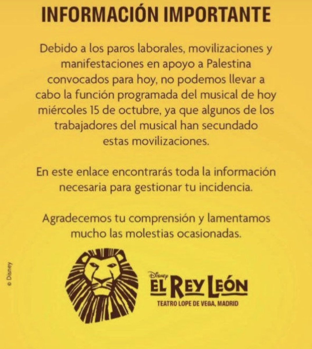 Huelga General 15O Palestina |
Ayer también pasó esto...
#15octHuelgaGeneral 
#HuelgaPorPalestina