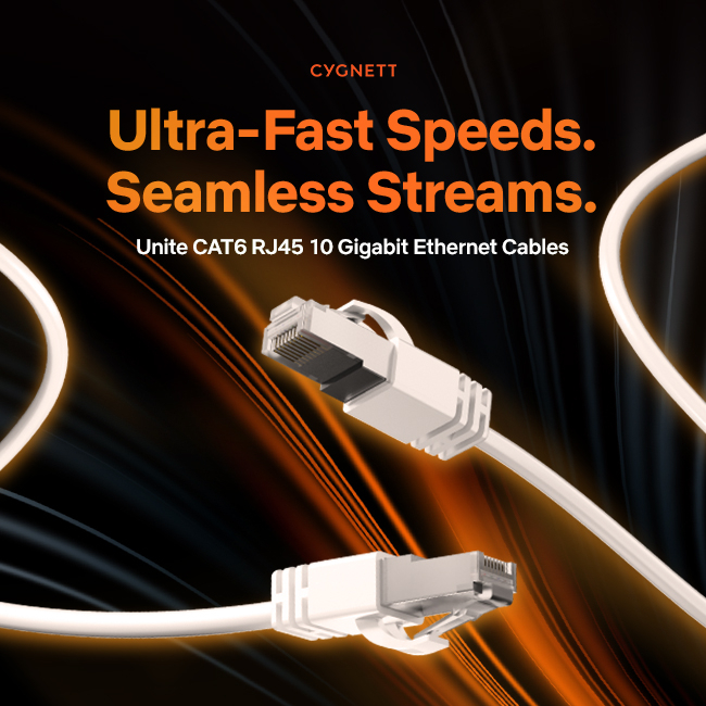 LeaderComputers's tweet image. Stay connected the smart way. 🔗 Cygnett CAT6 Ethernet Cables offer superior shielding to reduce interference, giving you clean, consistent, and powerful performance. Whether for home or office, it’s the connection you can count on every time. 💪 #Cygnett #EthernetCable #CAT6
