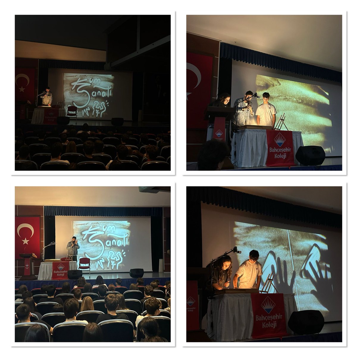 Bugün öğrencilerimizle birlikte doğanın bir parçası olan kumu sanata dönüştürdük!
Kum sanatı etkinliğimizde, öğrencilerimiz hayal güçlerini kullanarak birbirinden yaratıcı eserler ortaya koydu. 🎨🌞