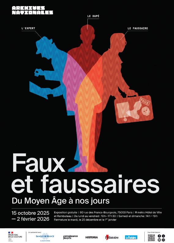 Dans un monde où les fake news sont devenues légion, <a href="/ArchivesnatFr/">Archives nationales de France</a> nous plongent dans l’histoire sulfureuse de la supercherie et l'univers de la contrefaçon, du 15 octobre 2025 au 2 février 2026. 
#LeParisienPartenaire