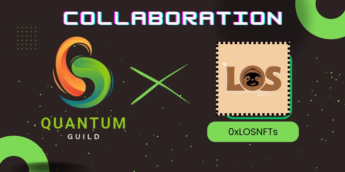 We at QG are so pleased to announce our collaboration with <a href="/0xLOSNFTs/">League of Sloths</a> 

We’ll be raffling a few spots on our discord, so join dc to bag yourself one