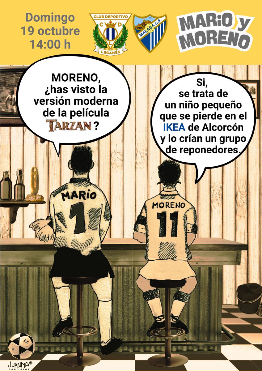 Domingo 19 de Oct. 14:00 h
LaLiga hypermotion
#LeganésMálaga
C.D. Leganés VS Málaga C.F.
#marioymoreno