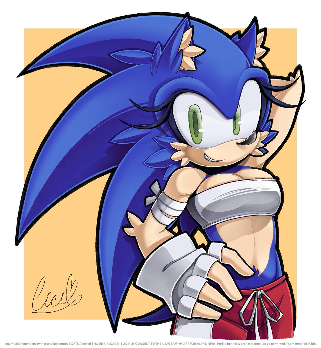 gumballoflegend's tweet photo. Who's gonna turn into a lady next? Werehog or Shadow? FIGHT! 💙🎉

#SonicTheHedgehog #TransSonic https://t.co/uSBMhfz2C2
