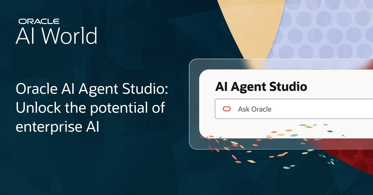 PascaleDray's tweet image. Learn how your business can unlock new levels of AI innovation with leading LLMs and partner-built agents in Oracle Fusion Applications: social.ora.cl/6015A0fW1 #AIWorld